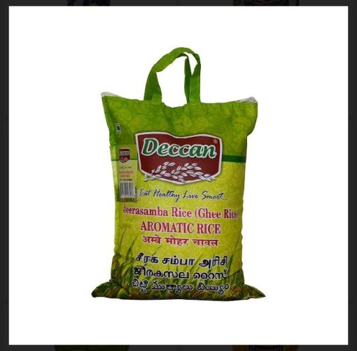 Deccan Jeerasamba Rice (Aromatic Rice) 5kg | Buy Online | Aadyaa Foodstore