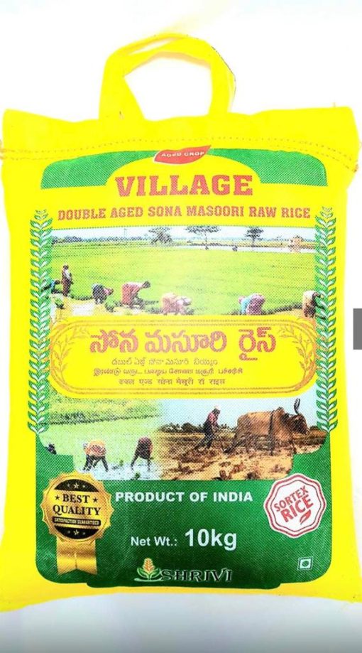 Village Sona Masoori Rice 10kg | Buy Online | Aadyaa Foodstore